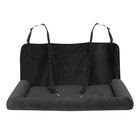 Black elevated dog car seat bed
