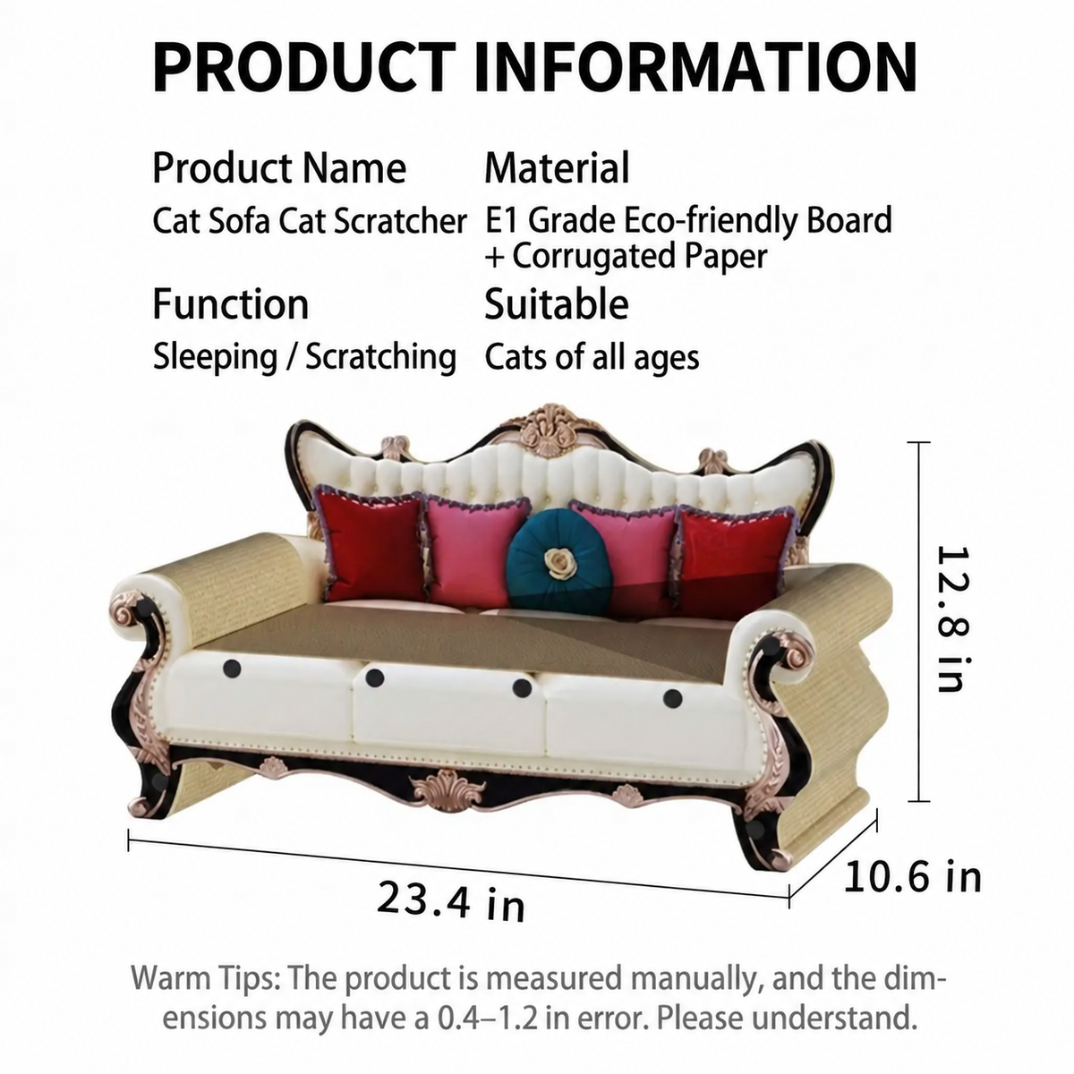 Sofa-Shaped Cat Scratcher & Lounge -Free Shipping